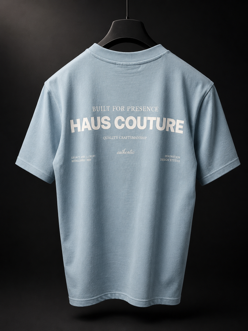 Block Tee - Chambray Blue