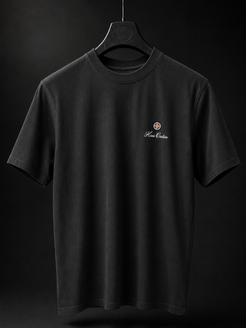 Haus Couture Poster Tee in Black, front view