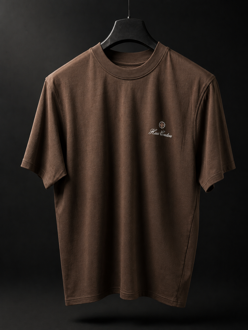 Haus Couture Poster Tee in Hot Fudge, front view