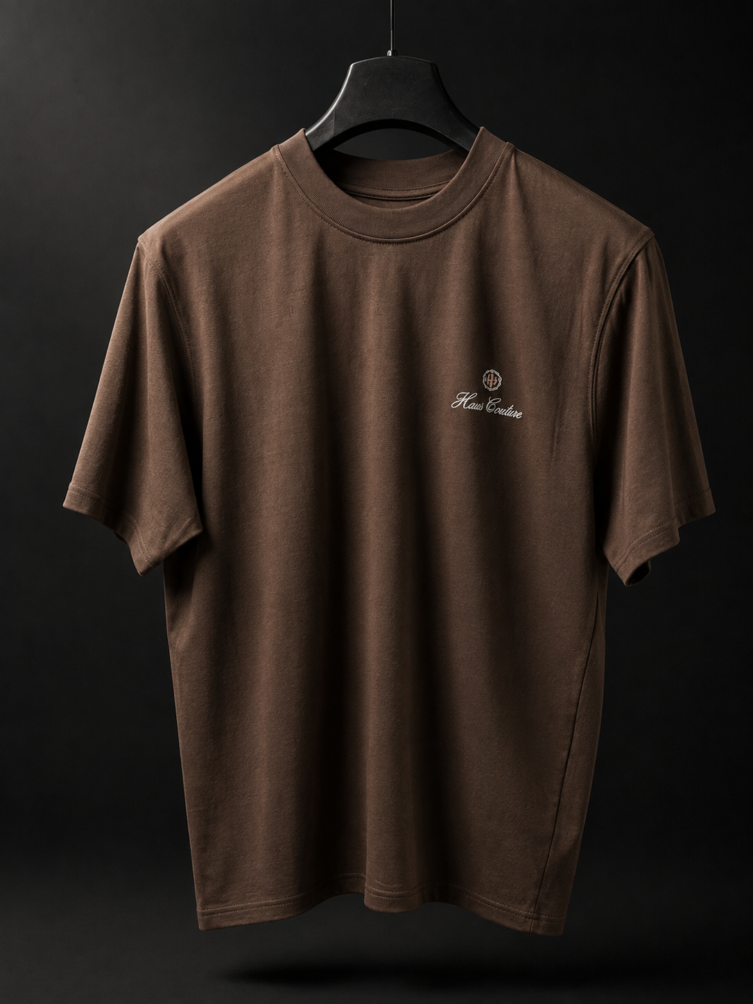 Haus Couture Poster Tee in Hot Fudge, front view
