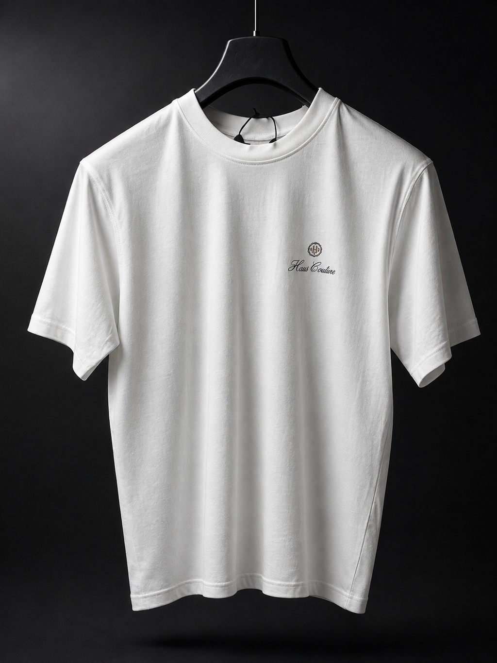 Haus Couture Poster Tee in White, front view